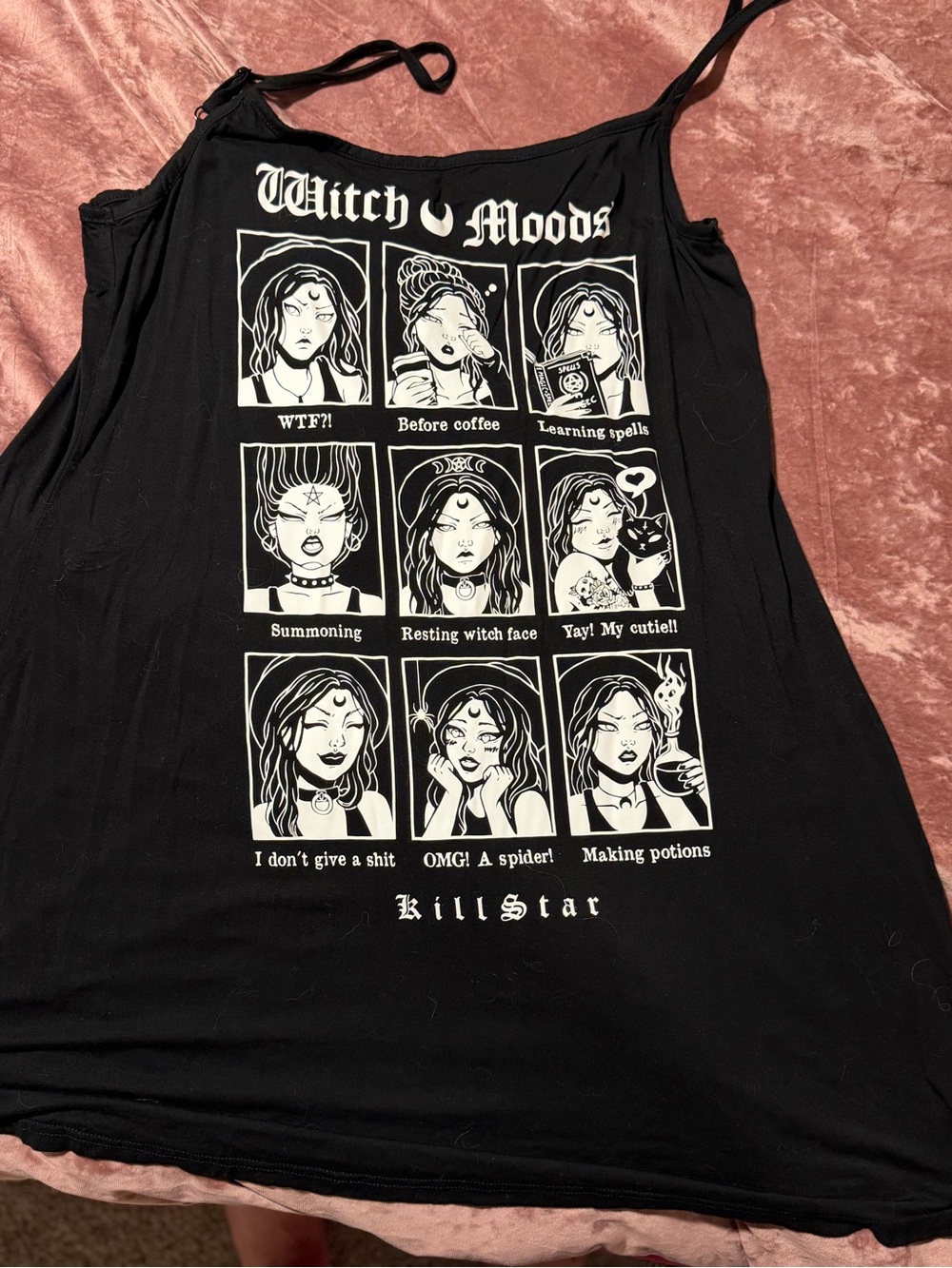 Killstar Black 'Witch Moods' Graphic Camisole
